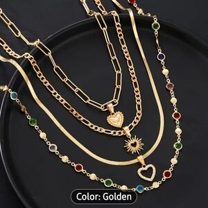 Layered necklace set